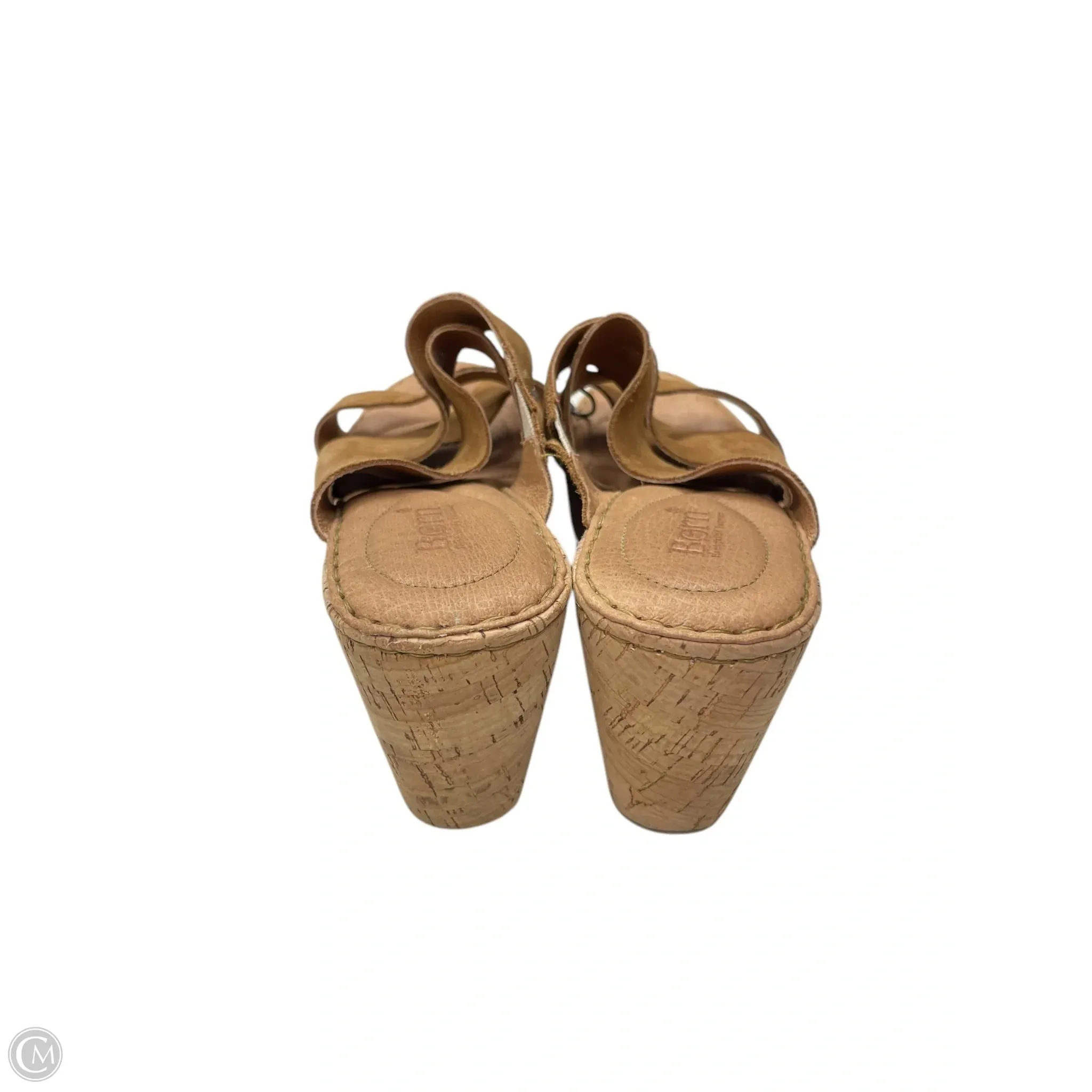 Sandals Heels Wedge By Born In Brown, Size: 10