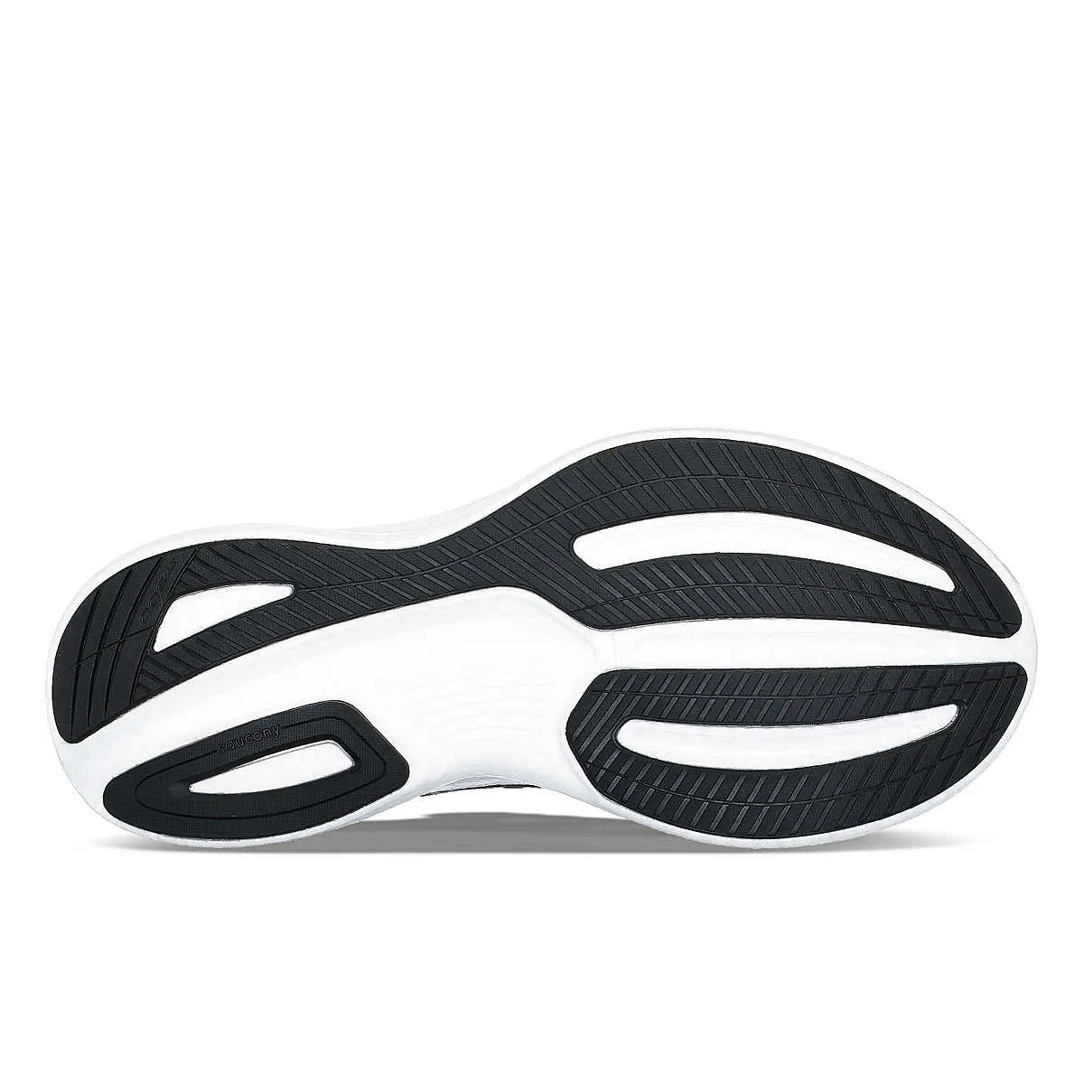 Saucony Ride 17 Wide (Mens) - Black/White