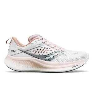 Saucony Ride 17 (Womens) - White/Lotus