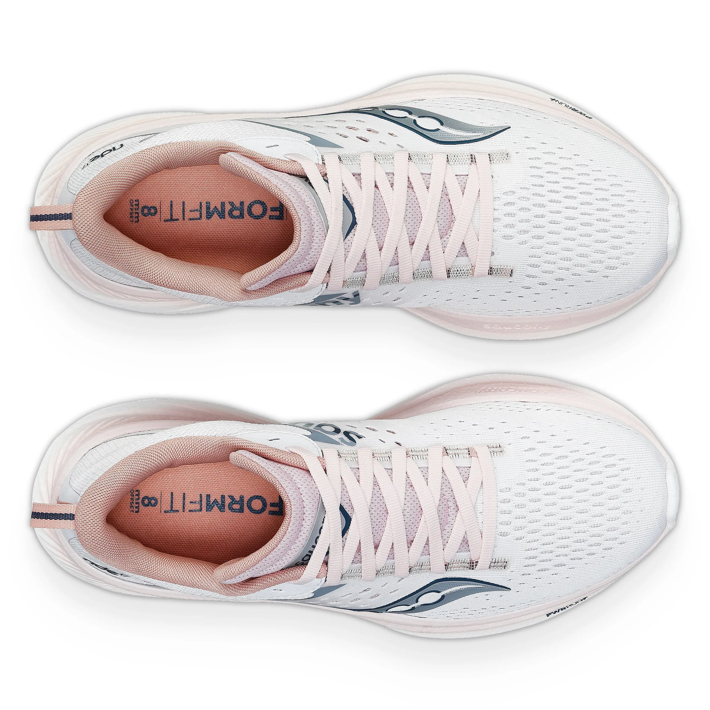 Saucony Ride 17 (Womens) - White/Lotus