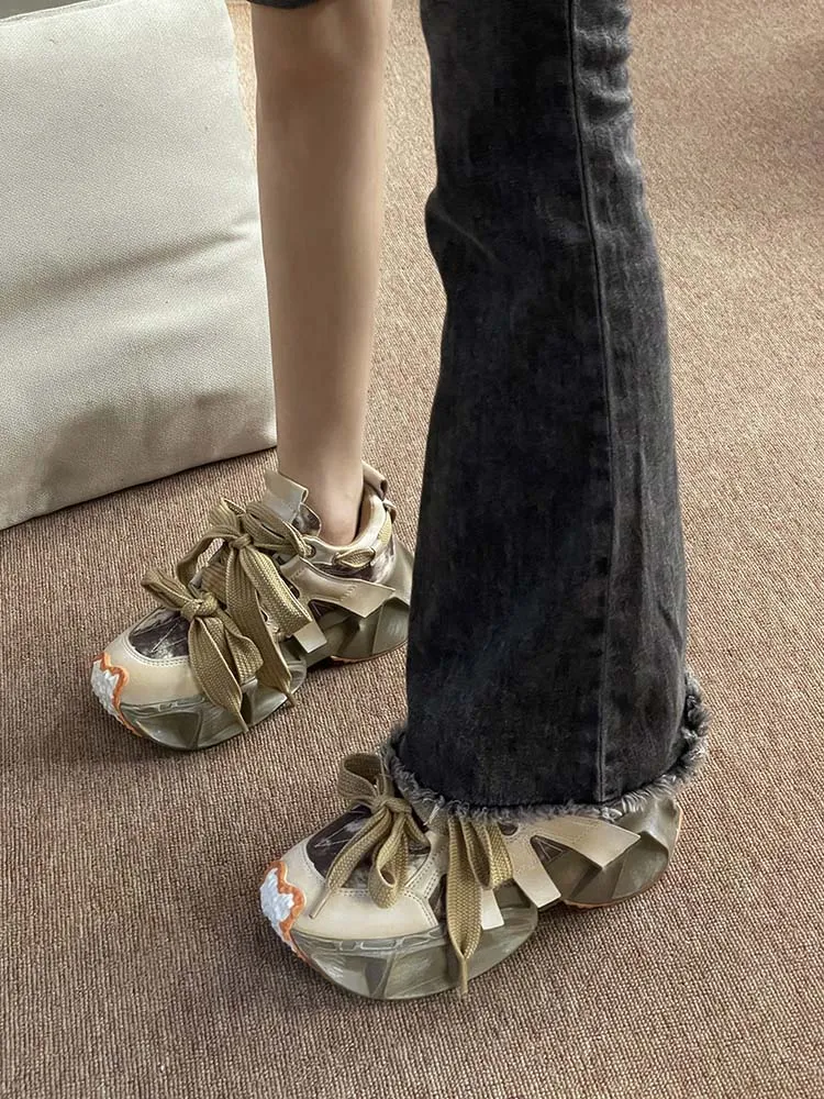 Shelby Wide Lace Sneakers