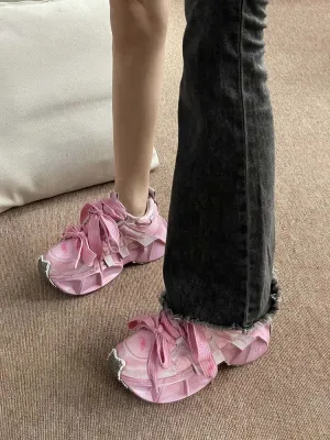 Shelby Wide Lace Sneakers