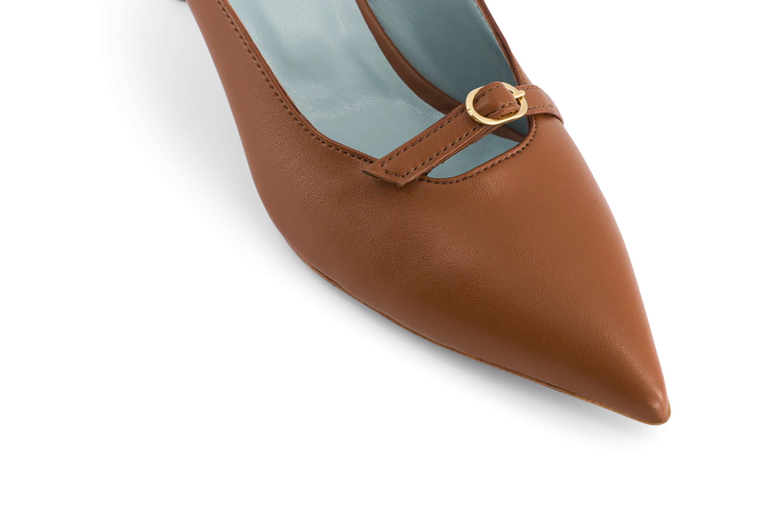 SIXTE HEELED MULE BROWN