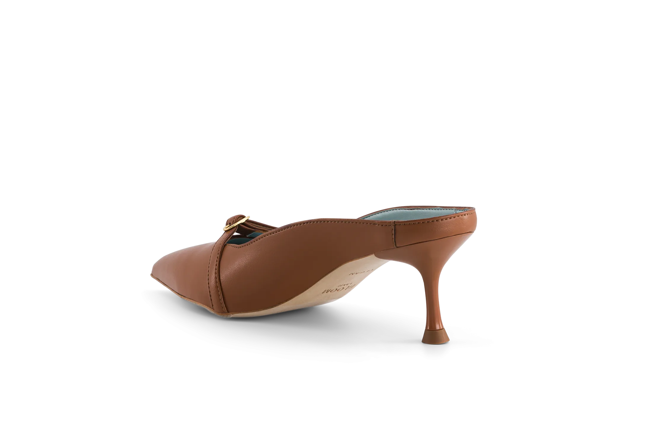 SIXTE HEELED MULE BROWN