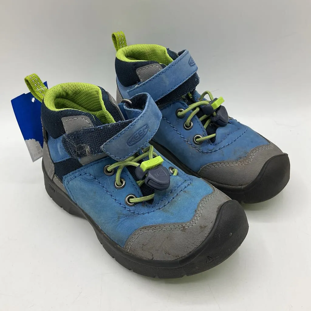 Size 10: Keen Blue Grey Toggle Velcro Hiking Boots
