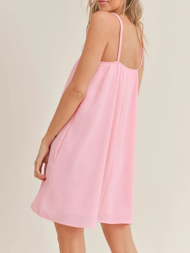 Sleeveless Square Neck Mini Dress