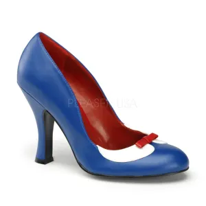 SMITTEN-05  Navy Blue-White Pu