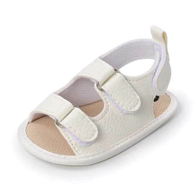 Soft Fit - Children's Sandals With Bows In White, Pink And Black