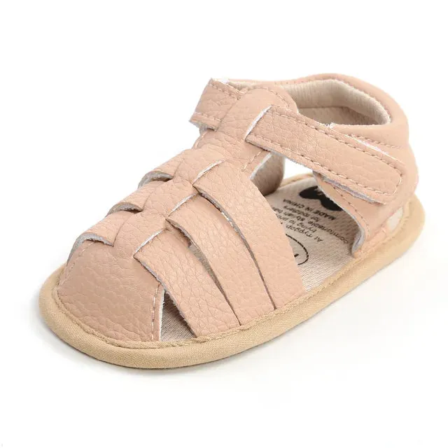 Soft Fit - Children's Sandals With Bows In White, Pink And Black