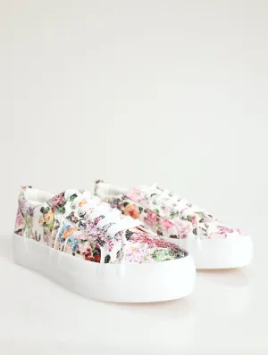 Soft Fordan Floral Sneaker - Shell