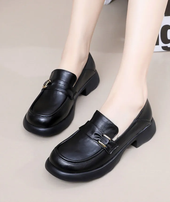 Spring Retro Comfortable Soft Leather Loafers for Women