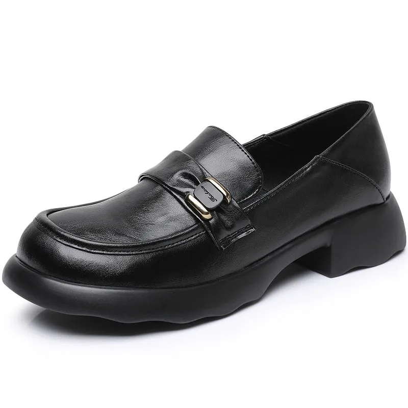 Spring Retro Comfortable Soft Leather Loafers for Women