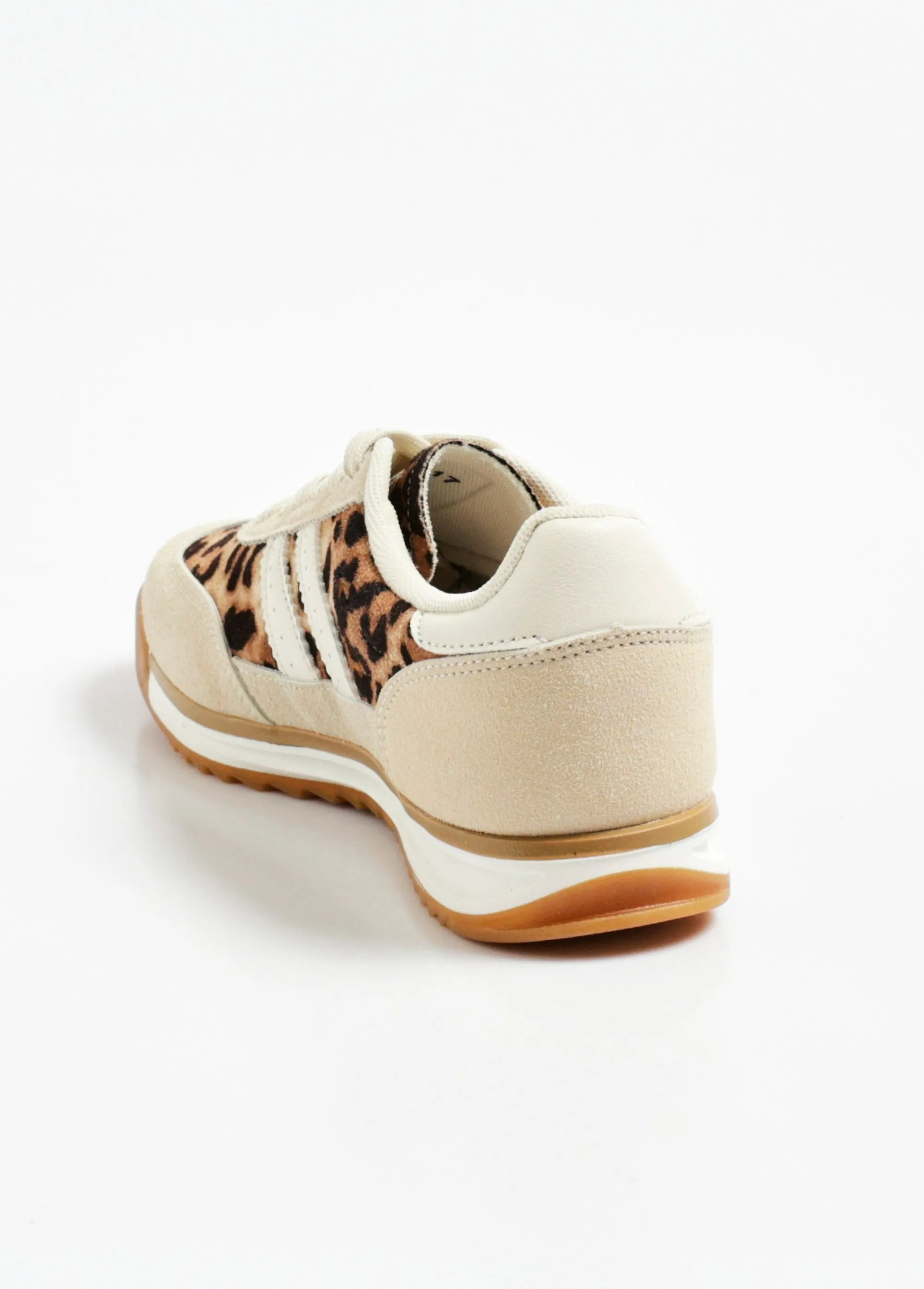 Suede-look wedge sneakers