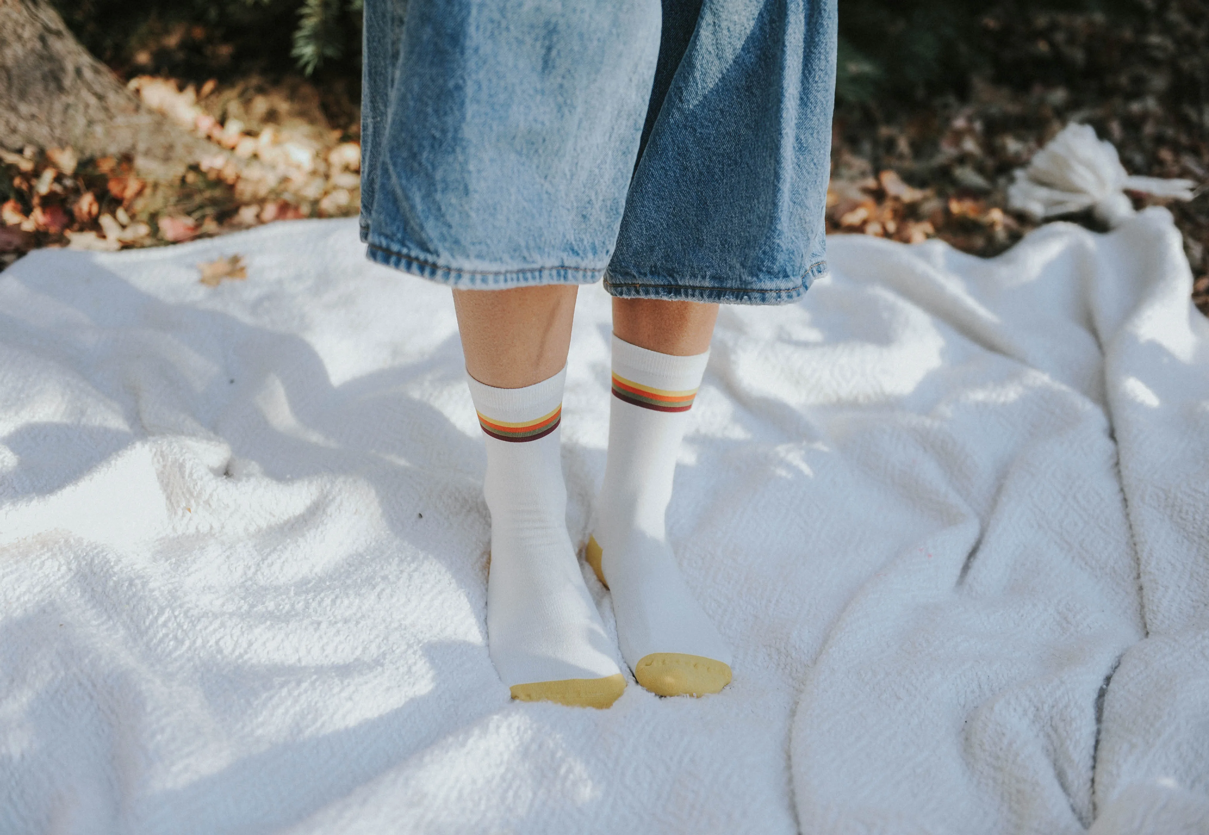 Sunset Retro Stripe Crew