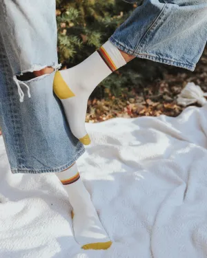 Sunset Retro Stripe Crew