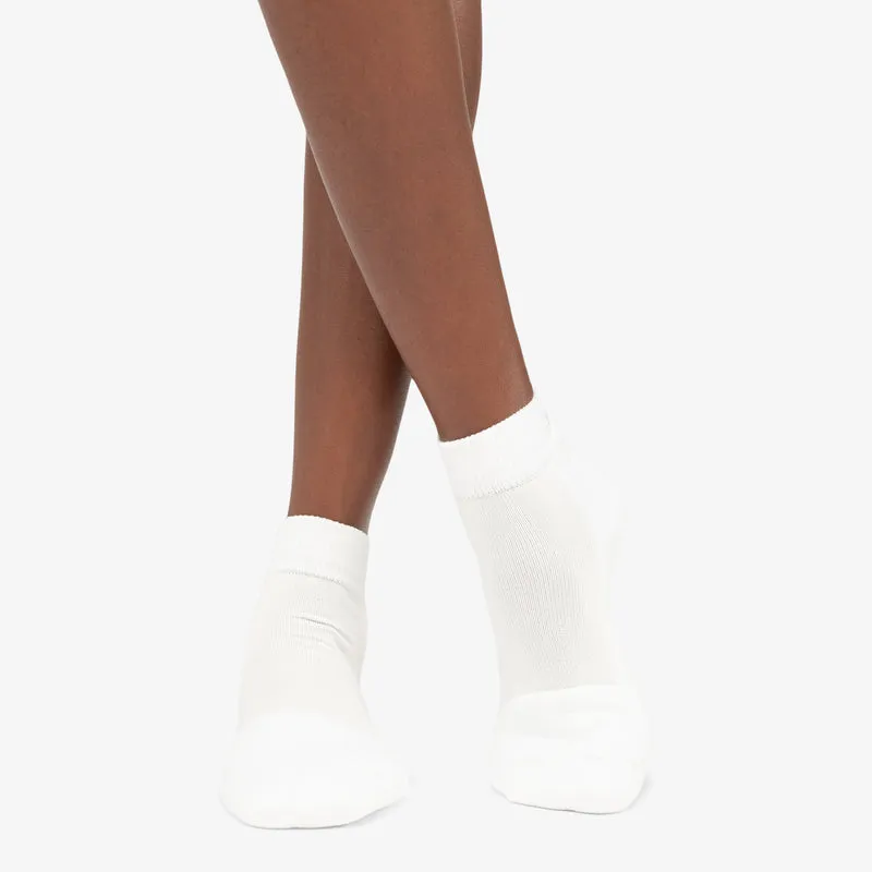 Thorlo Unisex Pickleball Light Cushion Ankle Socks (White)