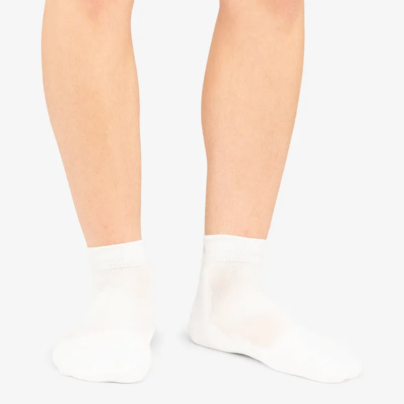 Thorlo Unisex Pickleball Light Cushion Ankle Socks (White)