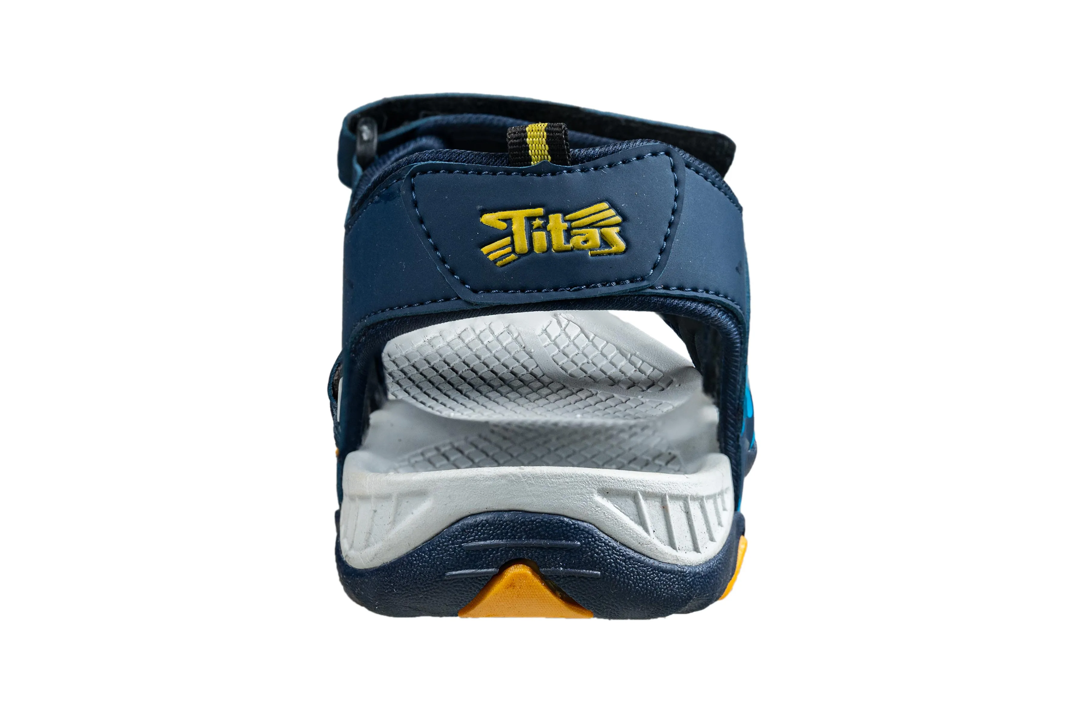 Titas Footwear Stylish Men's N. Blue / Yellow Outdoor Sports Sandals