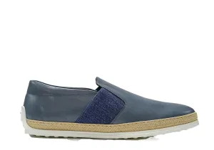 Tod's Men's Blue Rafia Slip On M0TV0V530 50% off