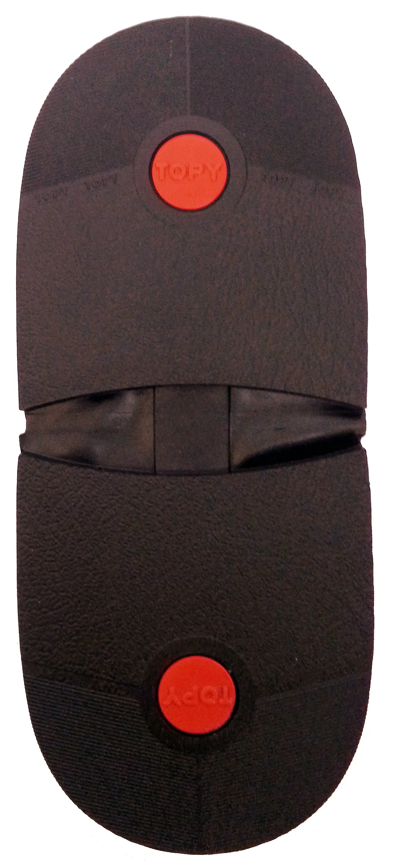 Topy 6mm Red Dot Heels 4 sizes Black & Brown