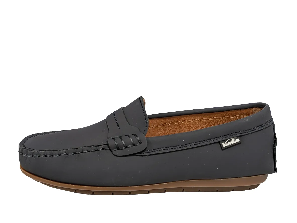Venettini  Navy Gum Penny Loafer Rocco