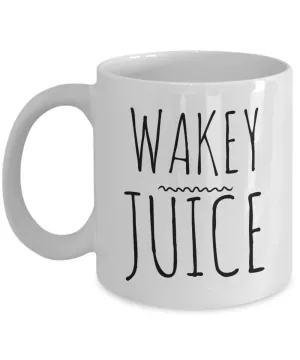 Wakey Juice Mug Ceramic Funny Coffee Cup