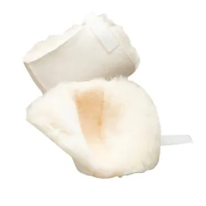 White Sheepskin Heel Protector (Pair)