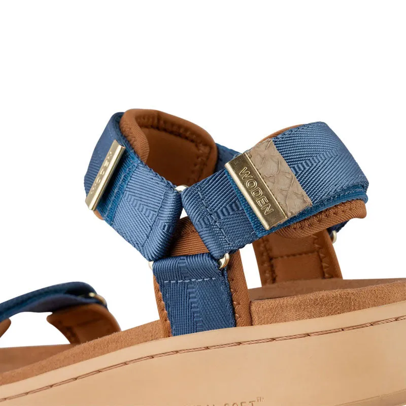 WODEN Line Sandals in Old Denim