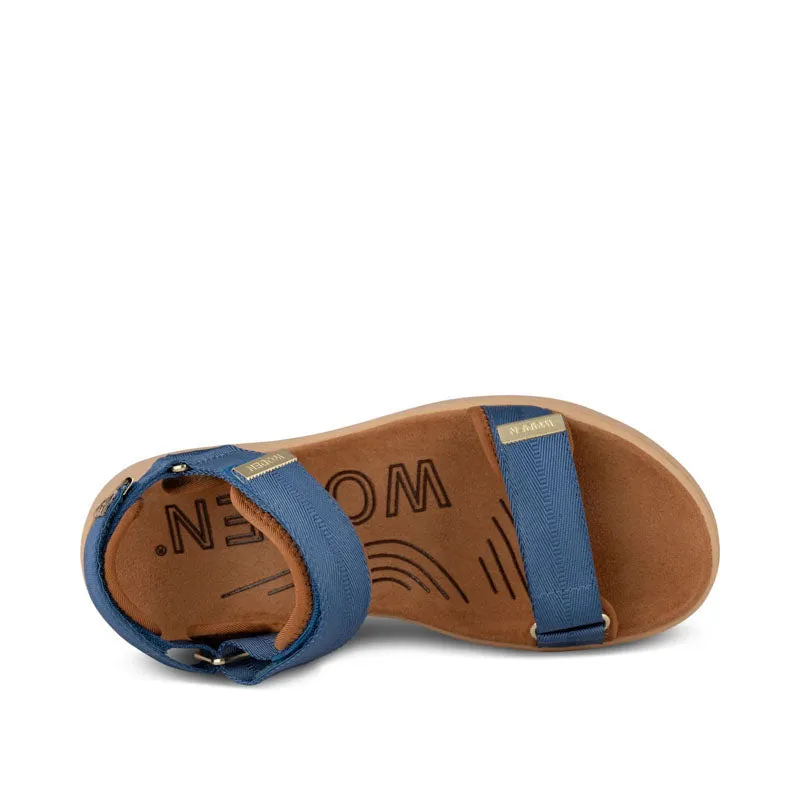 WODEN Line Sandals in Old Denim