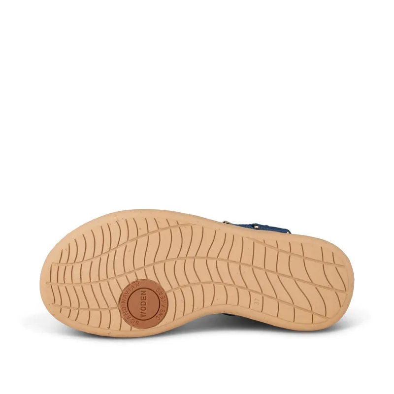 WODEN Line Sandals in Old Denim
