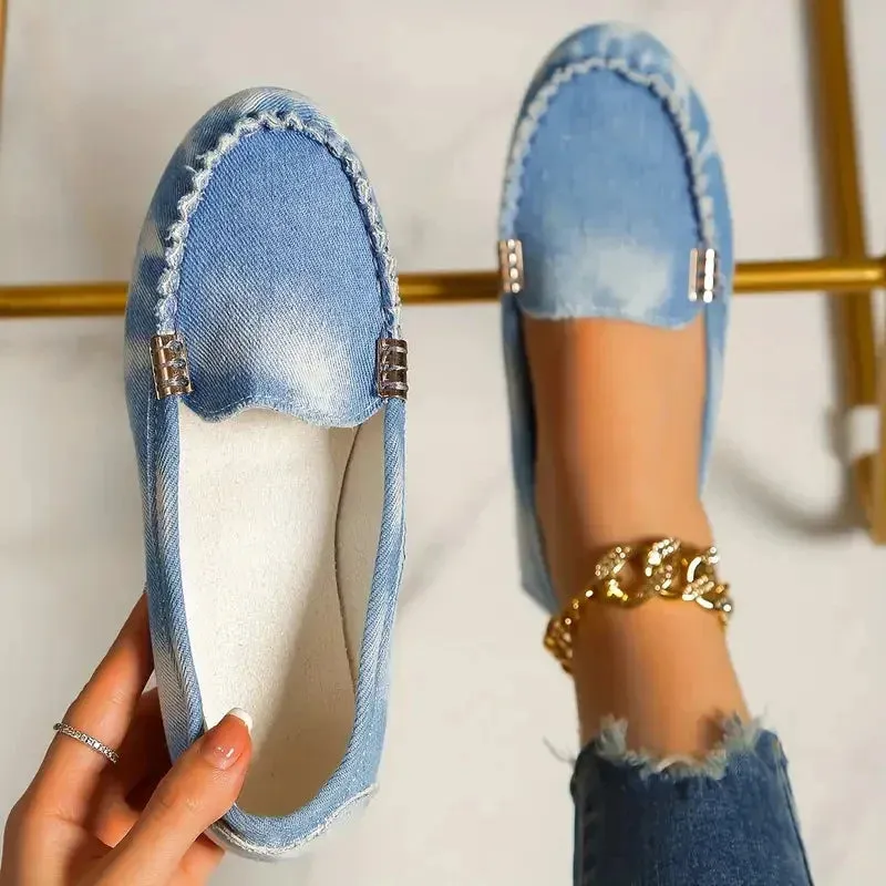 Women Flats Spring Autumn Wear-resisting Loafers Casual Fashion Single Shoes Non-slip Soft Flat Sneakers Women Zapatos De Mujer