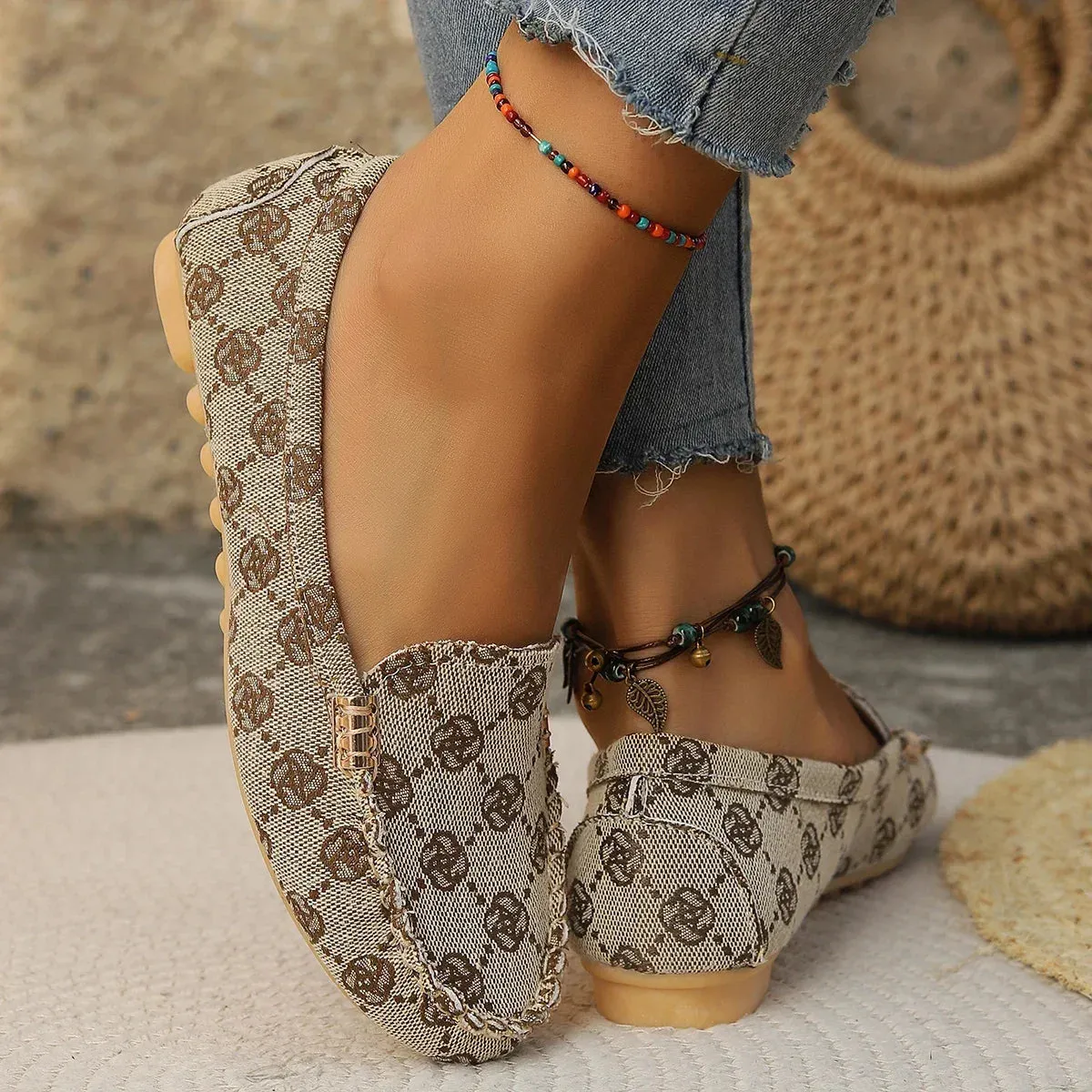 Women Flats Spring Autumn Wear-resisting Loafers Casual Fashion Single Shoes Non-slip Soft Flat Sneakers Women Zapatos De Mujer