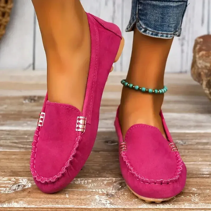 Women Flats Spring Autumn Wear-resisting Loafers Casual Fashion Single Shoes Non-slip Soft Flat Sneakers Women Zapatos De Mujer