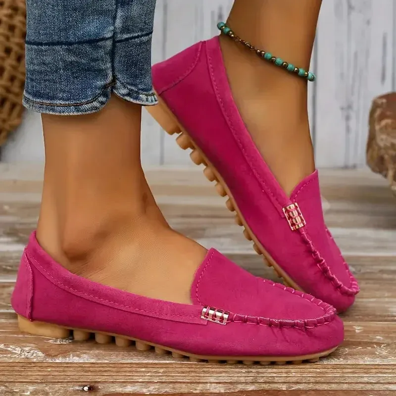 Women Flats Spring Autumn Wear-resisting Loafers Casual Fashion Single Shoes Non-slip Soft Flat Sneakers Women Zapatos De Mujer