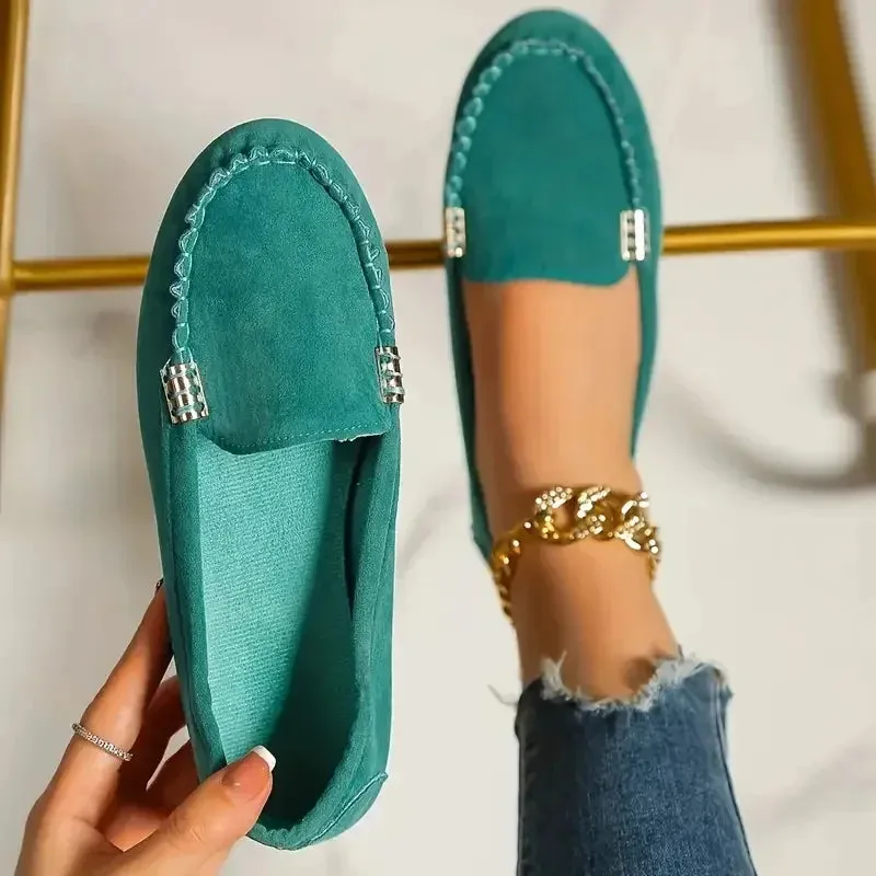 Women Flats Spring Autumn Wear-resisting Loafers Casual Fashion Single Shoes Non-slip Soft Flat Sneakers Women Zapatos De Mujer