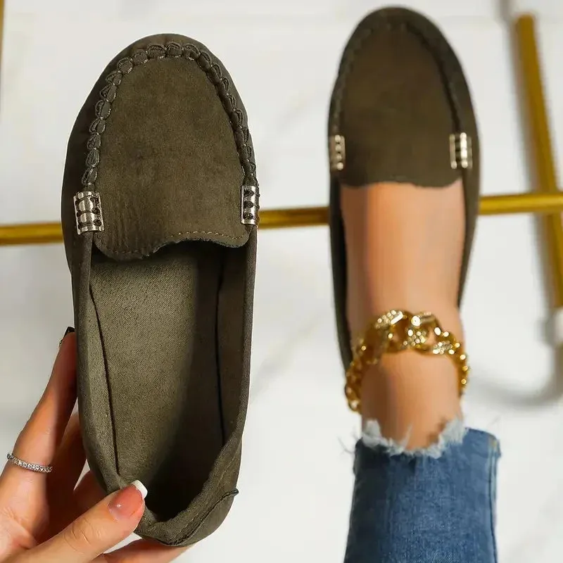 Women Flats Spring Autumn Wear-resisting Loafers Casual Fashion Single Shoes Non-slip Soft Flat Sneakers Women Zapatos De Mujer