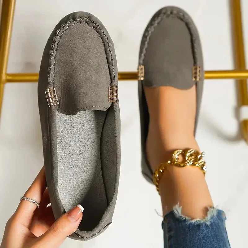 Women Flats Spring Autumn Wear-resisting Loafers Casual Fashion Single Shoes Non-slip Soft Flat Sneakers Women Zapatos De Mujer