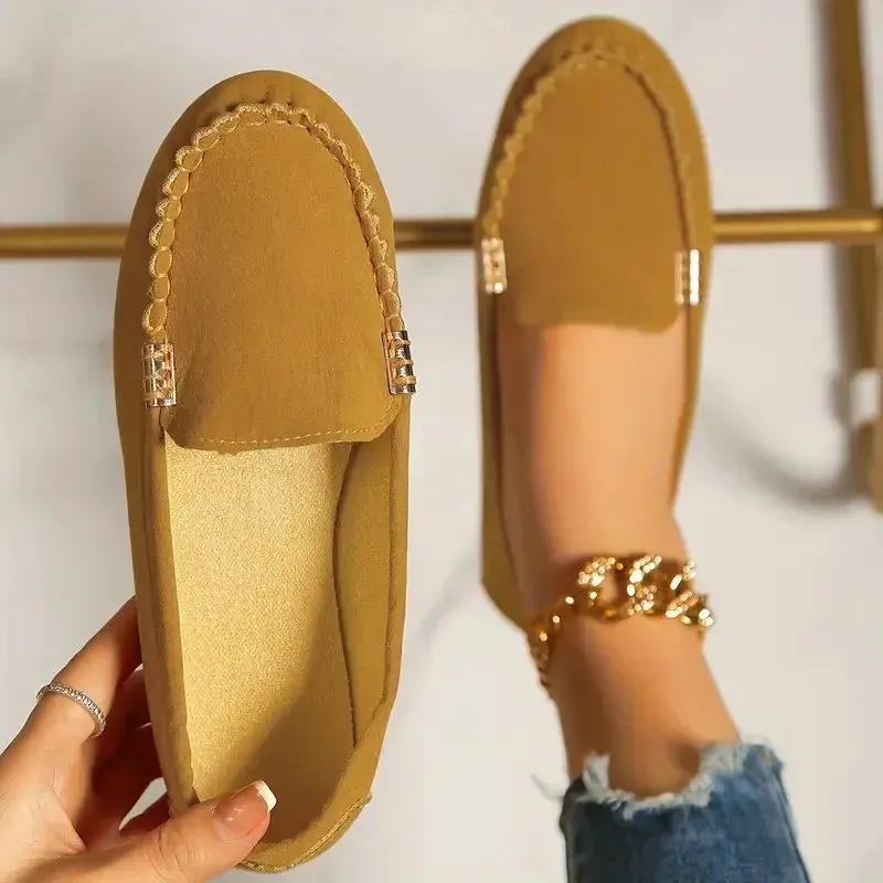 Women Flats Spring Autumn Wear-resisting Loafers Casual Fashion Single Shoes Non-slip Soft Flat Sneakers Women Zapatos De Mujer