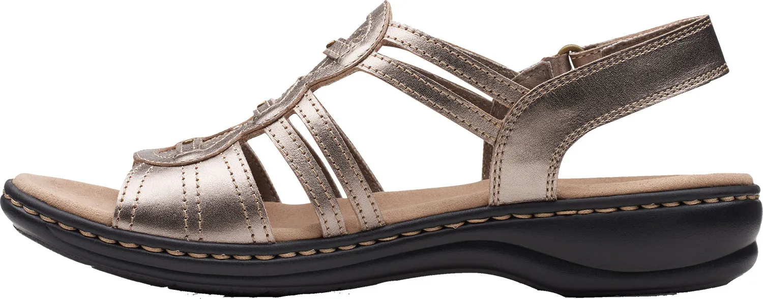 Women's Clarks Leisa Janna Pewter Leather