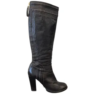 Women's Knee High Boot Heels Brown Size EU 37.5 / UK 4.5