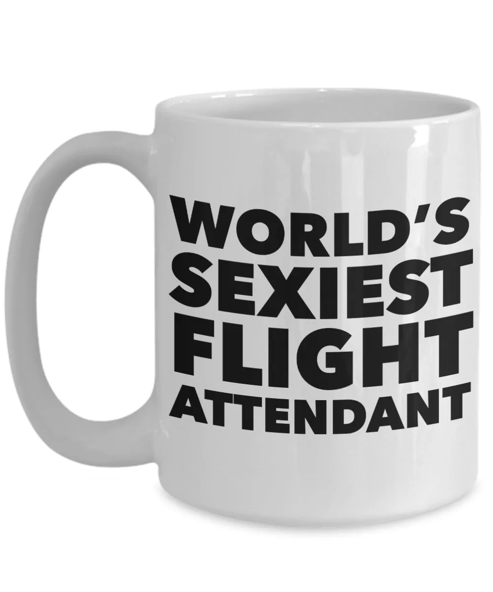 World's Sexiest Flight Attendant Mug Gift Ceramic Coffee Cup