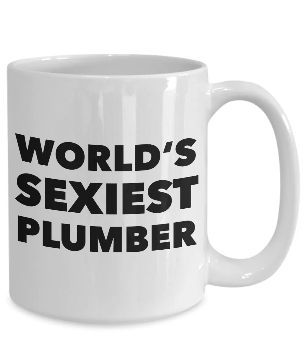 World's Sexiest Plumber Mug Gag Gift Ceramic Coffee Cup