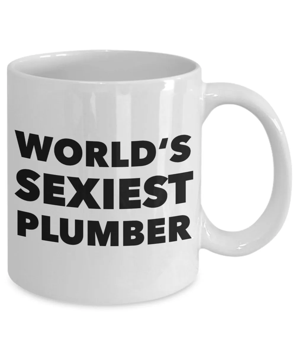 World's Sexiest Plumber Mug Gag Gift Ceramic Coffee Cup