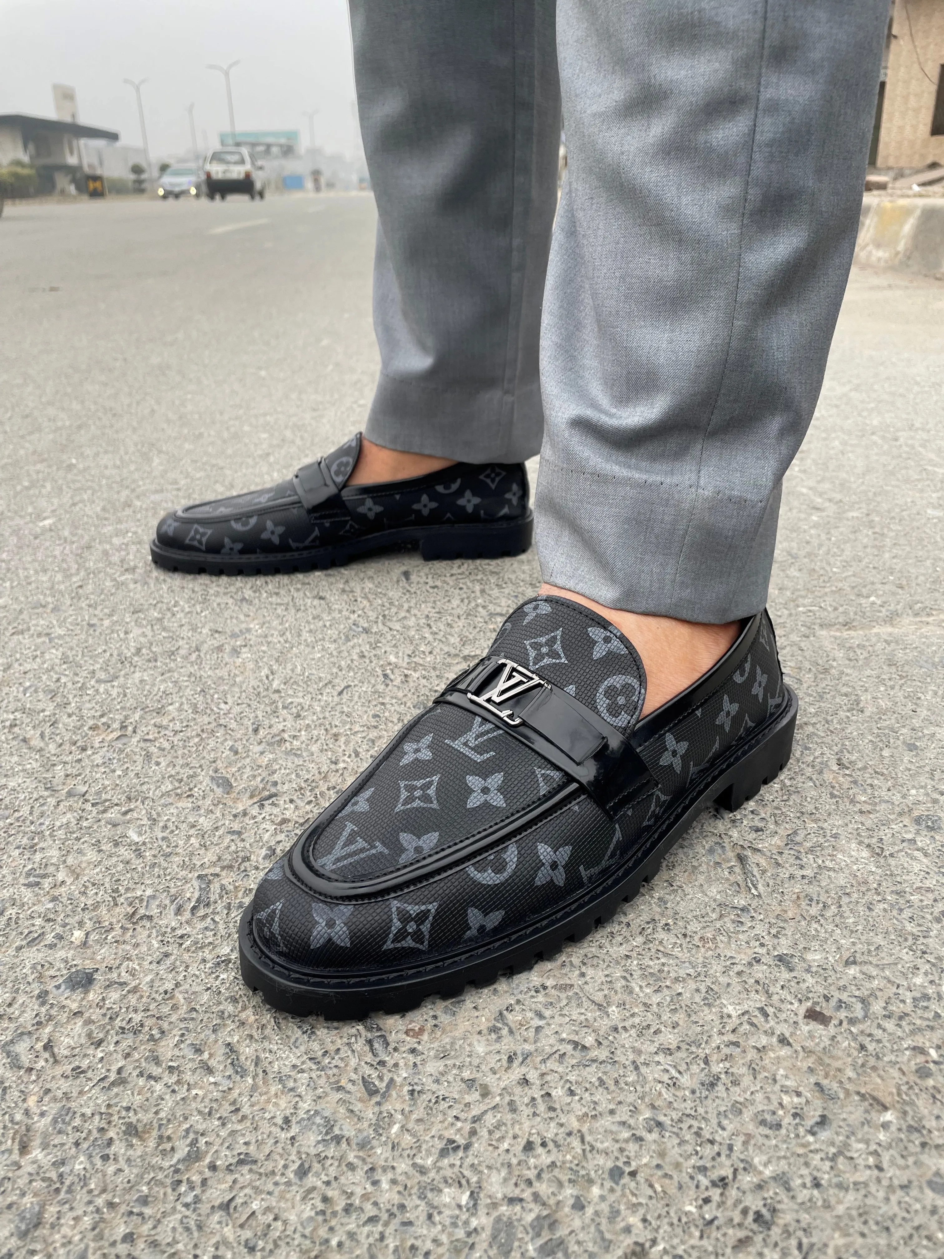 WS LEATHER CHUNKY LOAFERS WS-207