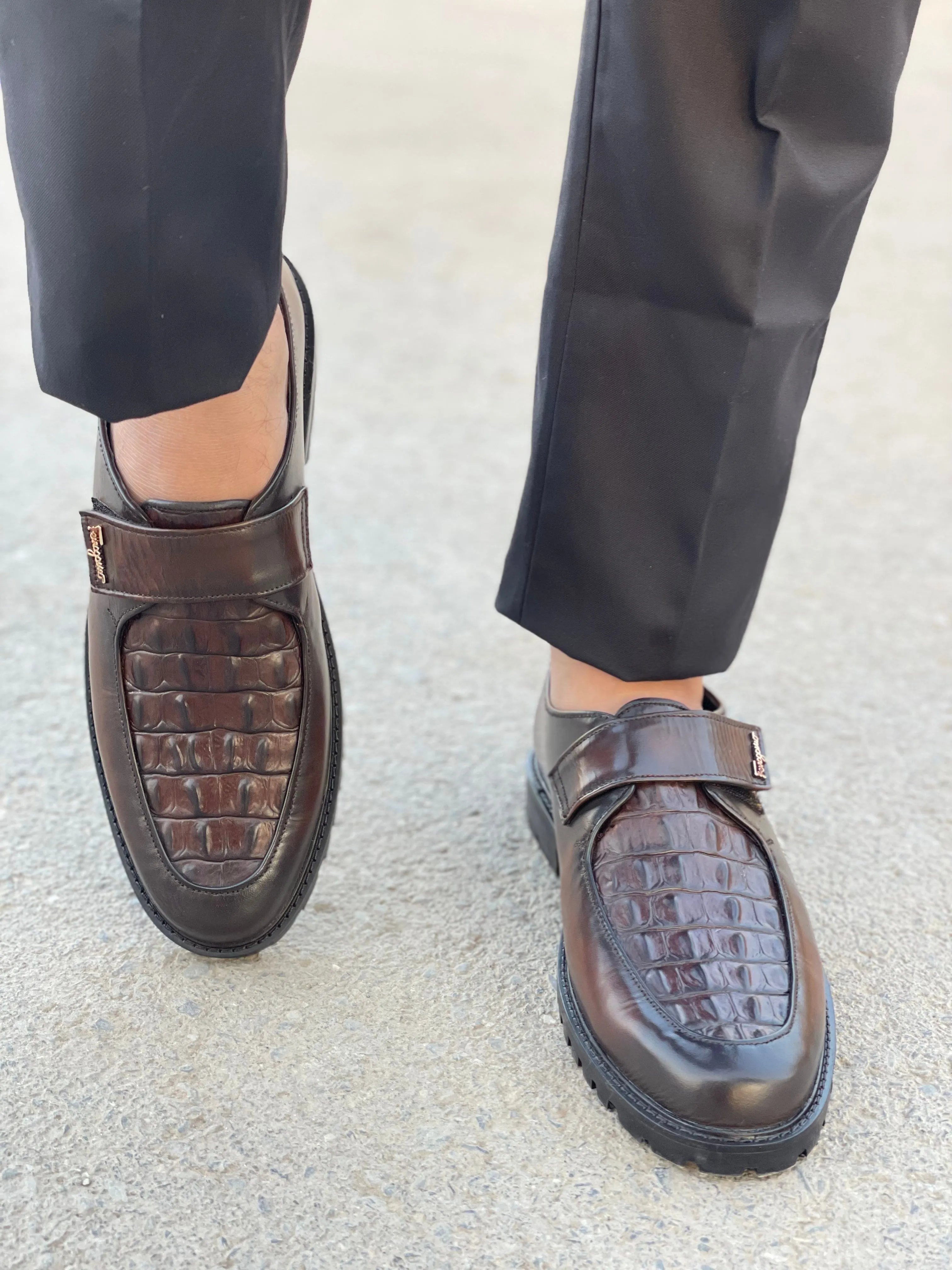 WS Pure leather Handmade Cavalor CHUNKY LOAFERS WS-104