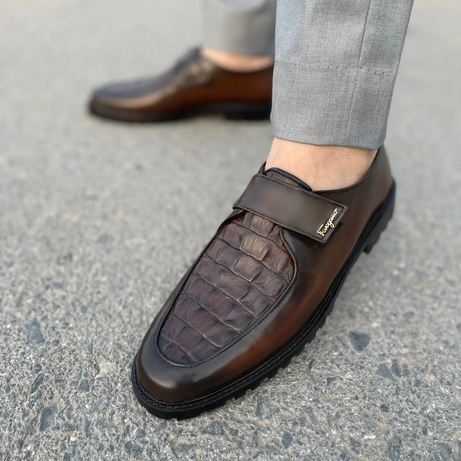 WS Pure leather Handmade Cavalor CHUNKY LOAFERS WS-104