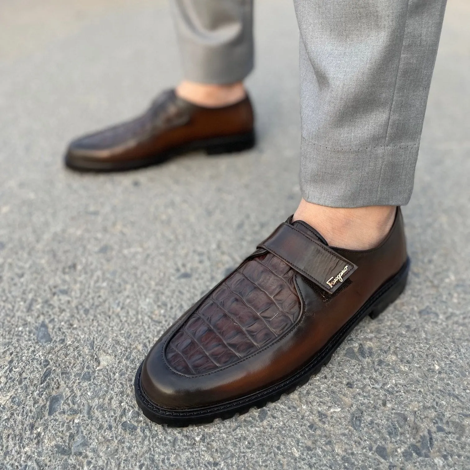 WS Pure leather Handmade Cavalor CHUNKY LOAFERS WS-104
