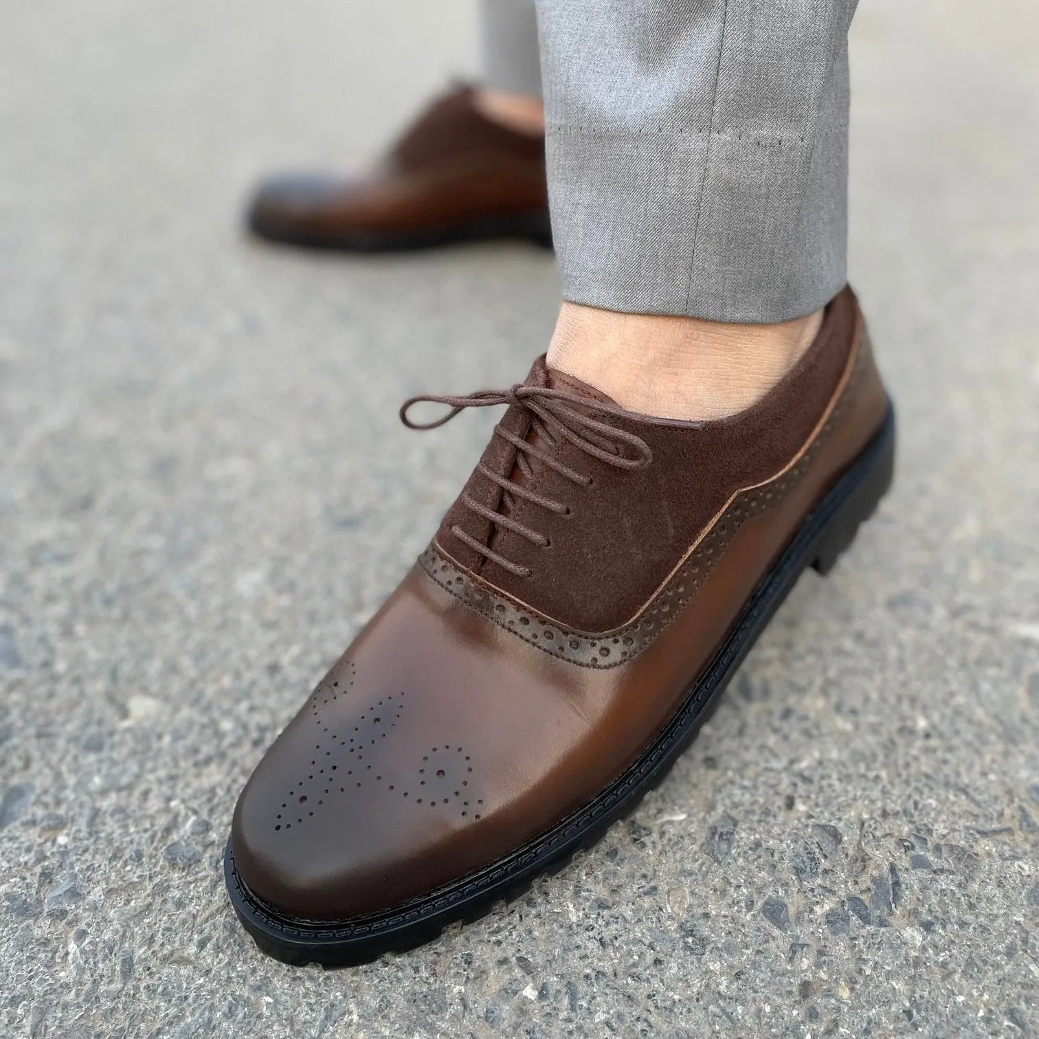 WS Pure leather Handmade Cavalor CHUNKY LOAFERS WS-107