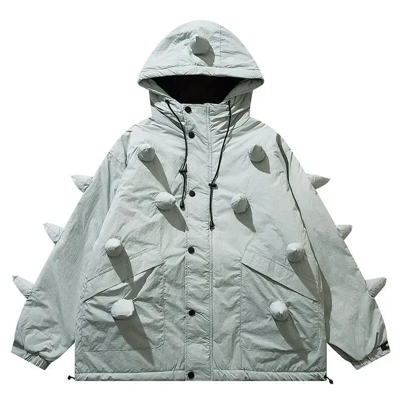Y2K denim jacket with spikes for a chic and original look