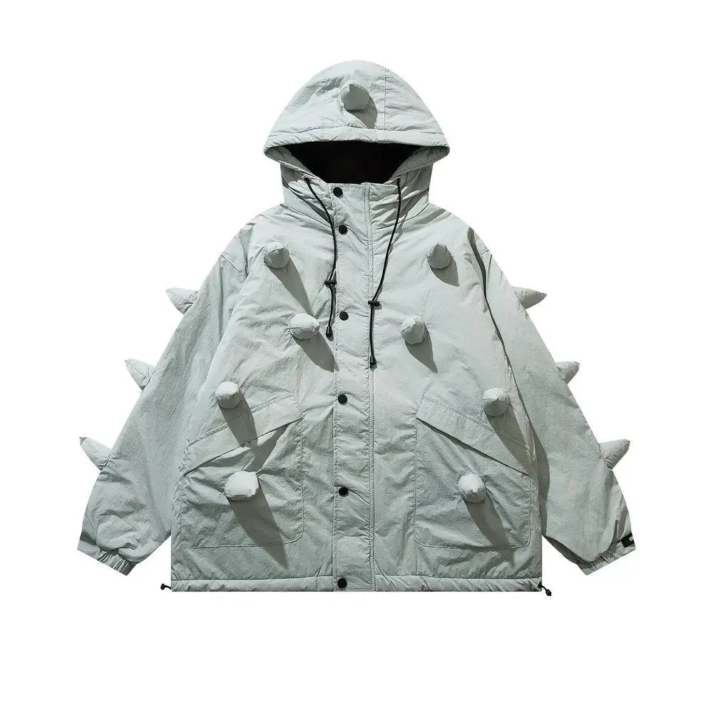 Y2K denim jacket with spikes for a chic and original look